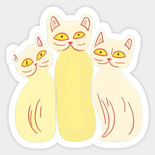 Cat Sisters Sticker
